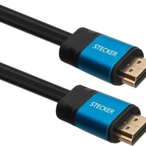 Stecker HDMI Cable 2 Meter – 4K x 2K Ultra HD, HDMI 2.0V High-Speed – 18Gbps, HDR, ARC, 3D – Compatible with TV, Monitor, PS4/PS5, Xbox, Laptop, Projector (5 Meter)
