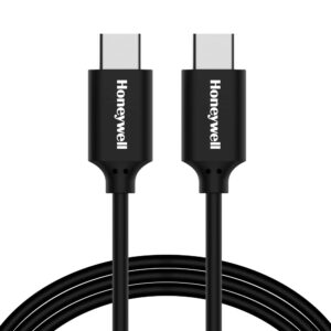 Honeywell Type C To Type C USB 3.1 Cable, PD 100W with Max Output 3A, QC 3.0, Ultra-Fast Charge & Sync Cable, 5GB transfer speed,Compatible with Smartphones,Laptop,Power Bank, Tablet- 6 Feet(1.8M)